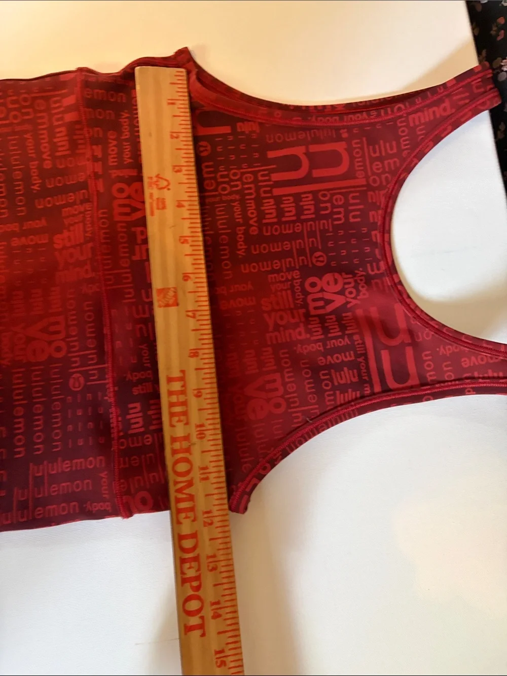 lululemon athletica Red Graphic Crop Tank